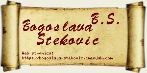 Bogoslava Steković vizit kartica